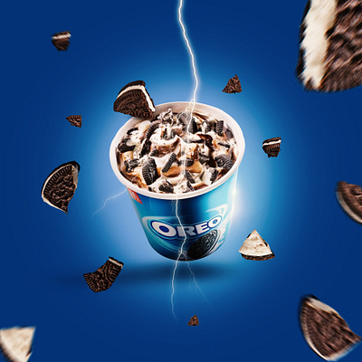 Oreo visual design 3d advertising branding creative design graphic design illustration manipulation visual