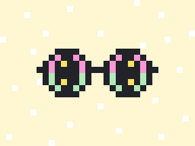 Four Eyes Pixel Art graphic design pixel pixel art