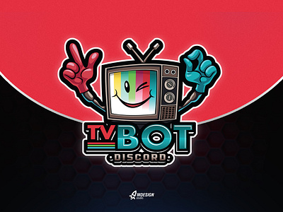 TV BOT Mascot Logo character discord discordlogo esport illustration logo mascot tv tvbot tvbotmascot tvlogo vector