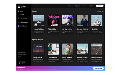 Spotify Landing Page Design by Gideon Okere on Dribbble