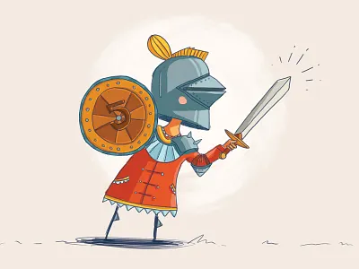 Evelyn the Knight childrens book drawing evelyn illustration knight photoshop