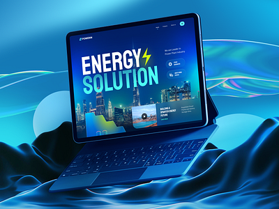 Powerin Energy Solution futureenergy landingpagedesign powerplant renewableenergy sustainability ui webdesign