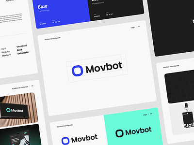 Movbot - Brand Guideline branding design landing page logo web website