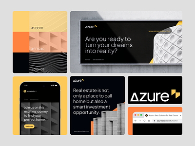 Azure Real Estate - Visual Identity brand brand guidelines brand identtity branding home house house rent identity real estate real estate branding visual visual identity