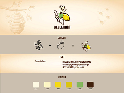 Bee Lemon Logo bee bee lemon bee logo branding creative design lemon lemon logo logo logo design logo designer logomark logotype mascot mascot logo minimal logo minimalist simple symbol