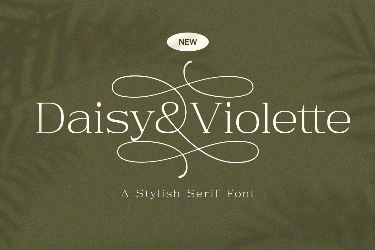 Daisy & Violette – Stylish Modern Serif freebies stationery