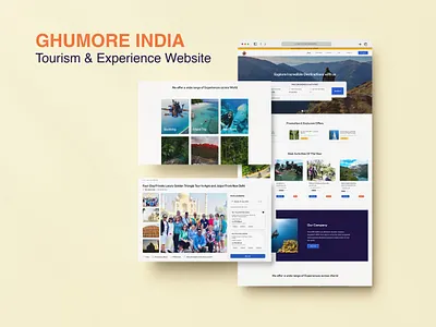 GhumoRe India - Experience & Activities Website activities design experience website hyderabad tour tourism tourism website travel website ui website design