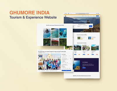 GhumoRe India - Experience & Activities Website activities design experience website hyderabad tour tourism tourism website travel website ui website design