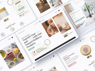 Wellness Eccomerce Website Design design desktop eccomerce holistic shopify skincare ui ux website wellness