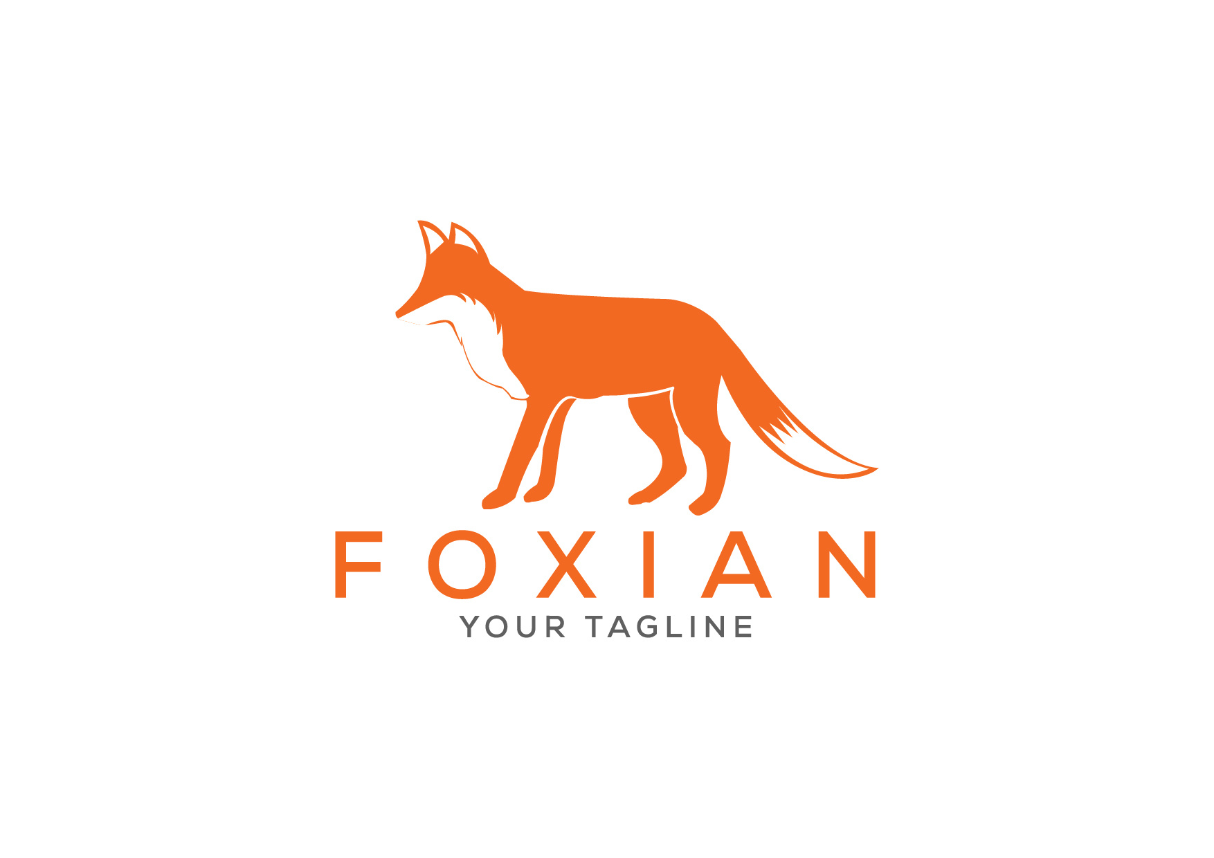 Fox Logo Design with brand identity brand identity brand logo branding fox logo iconic logo logo logo design