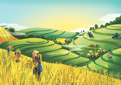 PetroVietnam Fertilizer Introduction Book Illustrations branding illustration