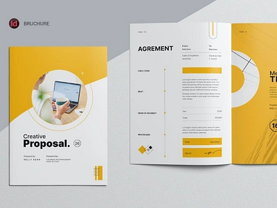 Proposal Template a4 annual annual report annual report brochure bifold brochure brand identity brochure brochure design brochure template company company brochure company profile corporate brochure indesign lookbook magazine print printable proposal template