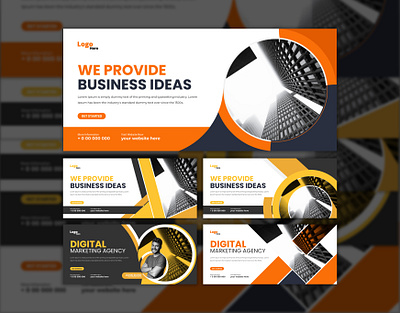 Facebook Cover banner - Web banner template agency banner business business ads company corporate design digital marketing facebook facebook ad facebook ads facebook banner facebook cover facebook page facebook post fb fb cover template web banner website header