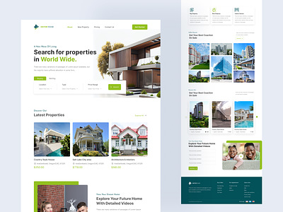 Property and Apartment Landing Page branding single property ui