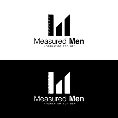 Measured Men design graphic design logo vector