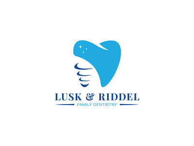 Lusk & Riddel Family Dentistry design graphic design logo vector