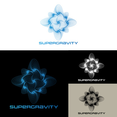 Supergravity design graphic design logo vector