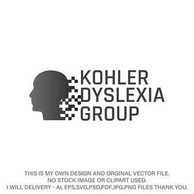 KOHLER DYSLEXIA GROUP adobe photoshop branding design graphic design logo typography vector