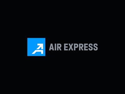 Air Express a letter arrow brand design brand identity branding delivery company design emblem flat geometric graphic design icon logo logo design logotype mark monogram simple square symbol