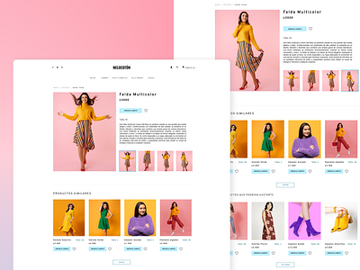 Online Thrift Store colorful ecommerce fashion graphic design minimal simple store thrift ui