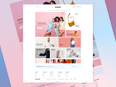Online Thrift Store colorful ecommerce fashion graphic design simple store thrift ui