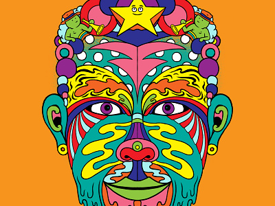 Animated Portrait animation bold branding colourful creative design drawing illustration mattjohnstone portrait