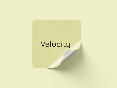 Velocity sticker branding design graphic design illustration logo minimal minimalism vector