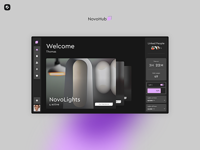 NovoHub | Smart Home Concept control dashboard design home automation home station smart app smart devices smart home smart home app smart house ui ux