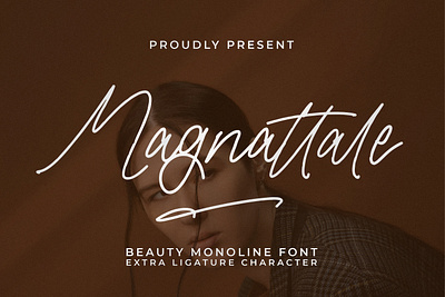 Magnattale - Beauty Monoline Font type