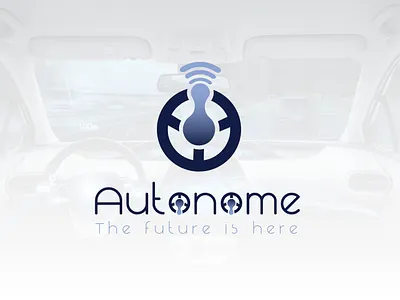 Autonome Driverless Car Logo branding creative logo design graphic design identity illustration logo vector