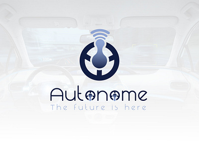 Autonome Driverless Car Logo branding creative logo design graphic design identity illustration logo vector