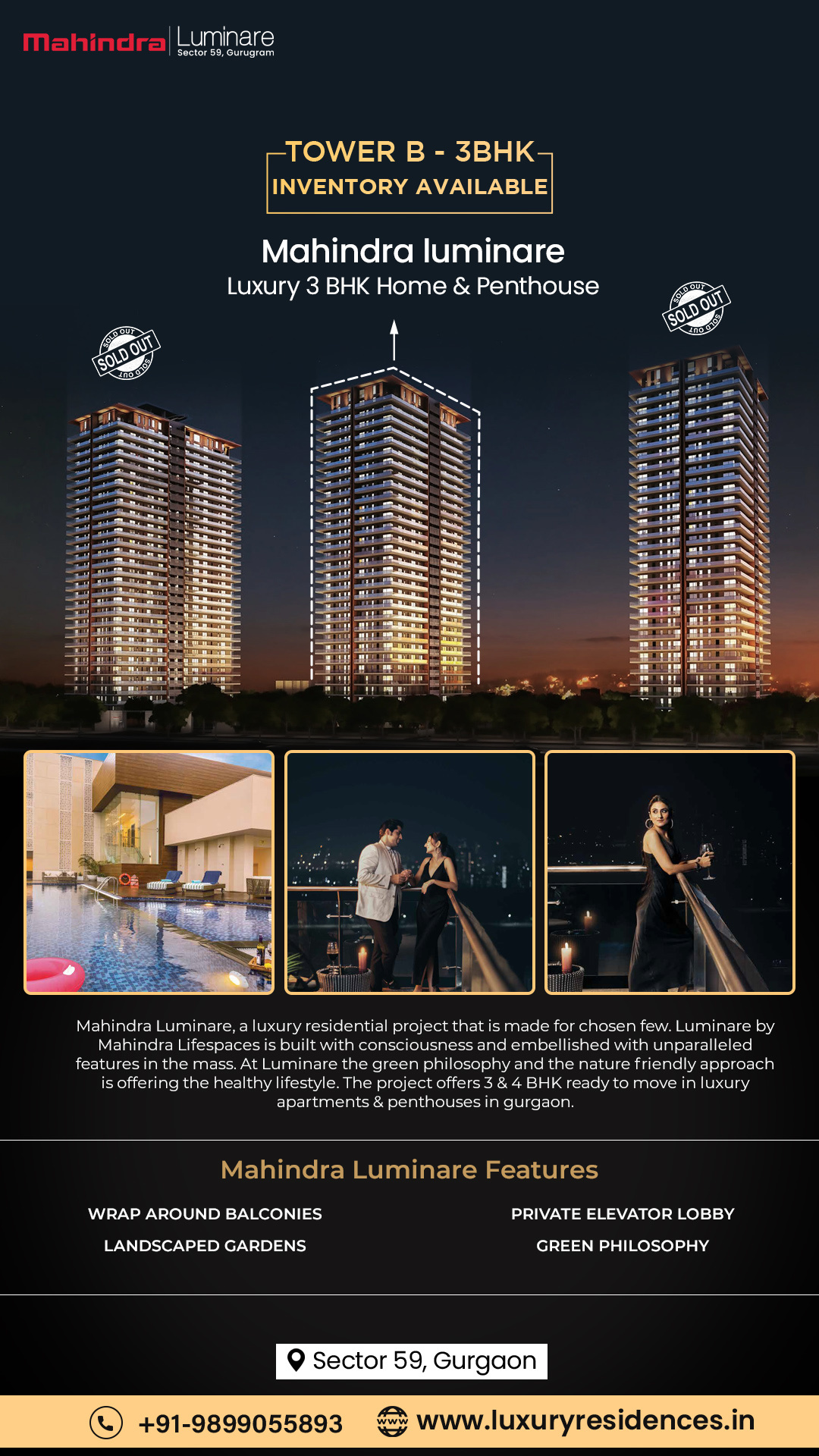 Mahindra Luminare - New Launch, Tower D by Luxury Residences on Dribbble