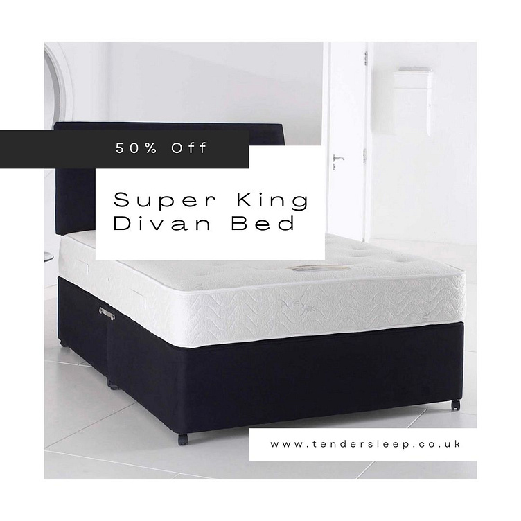 Super King Divan Bed with Mattress by Micheal Ravager on Dribbble