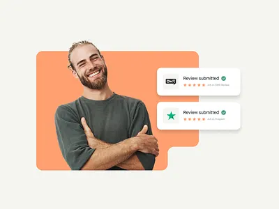 Customer Review Visuals branding credit cards newsletter