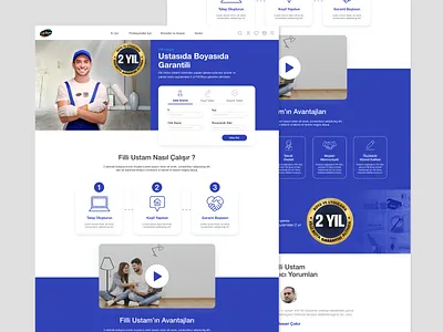 Filliustam Website blue branding clean design flat icon illustration landingpage logo paint painter ui ux web website
