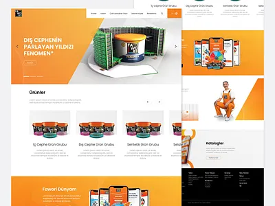 Fawori Paint New Website 2023 awards branding business clean design flat icon illustration landing logo paint painter ui uiux ux vector web website