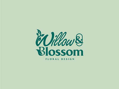 Willow & Blossom brand concept branding graphic design illustration logo