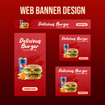 Food Web Banner Design food ads food ads design google ads google ads design graphic design leads design web banner ads