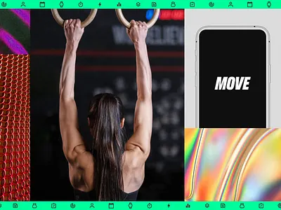 MOVE Fitness App - Case Study art direction branding design fitness illustration mobile design mobile screens product design ui ui design userexperience