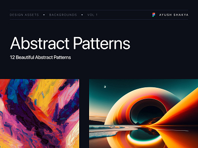 FREE! 12 Abstract Backgrounds - Figma assets backgrounds figma free patterns resources