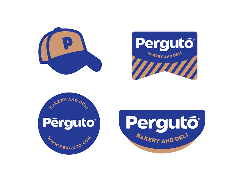 Pergutó - Brand Artifacts artifacts bakery branding cap design creative deli design details food graphic design icon illustration italian logo logotype minimal motion graphics perguto restaurant symbol