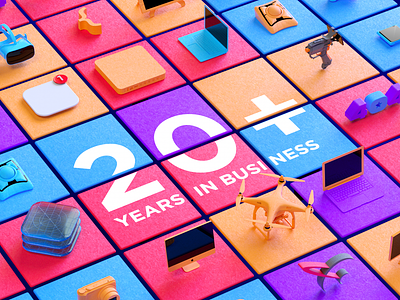 20 Years Stuff 3d animation app app icon design icon inspiration motion ui