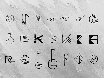 Interaction of letters #1 design graphic design logo typography