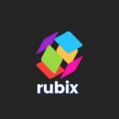 Rubix Logo 3d animation branding design graphic design illustration logo motion graphics ui vector