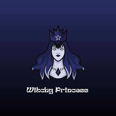 Witchy Princess Logo 3d animation branding design graphic design illustration logo motion graphics ui vector
