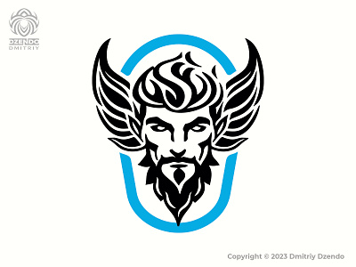 God Of Fortune Logo branding deity fortune god logo logo designer luck man wings wish fulfillment
