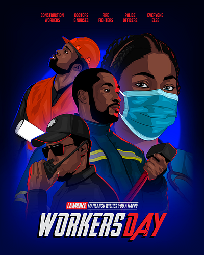 Workers' Day graphic design illustration poster design