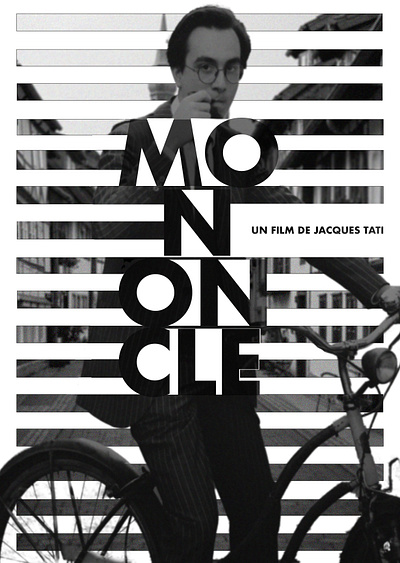 Mon Oncle (1958) adobe photoshop art black and white classic design film history illustration inspiration monochrome poster