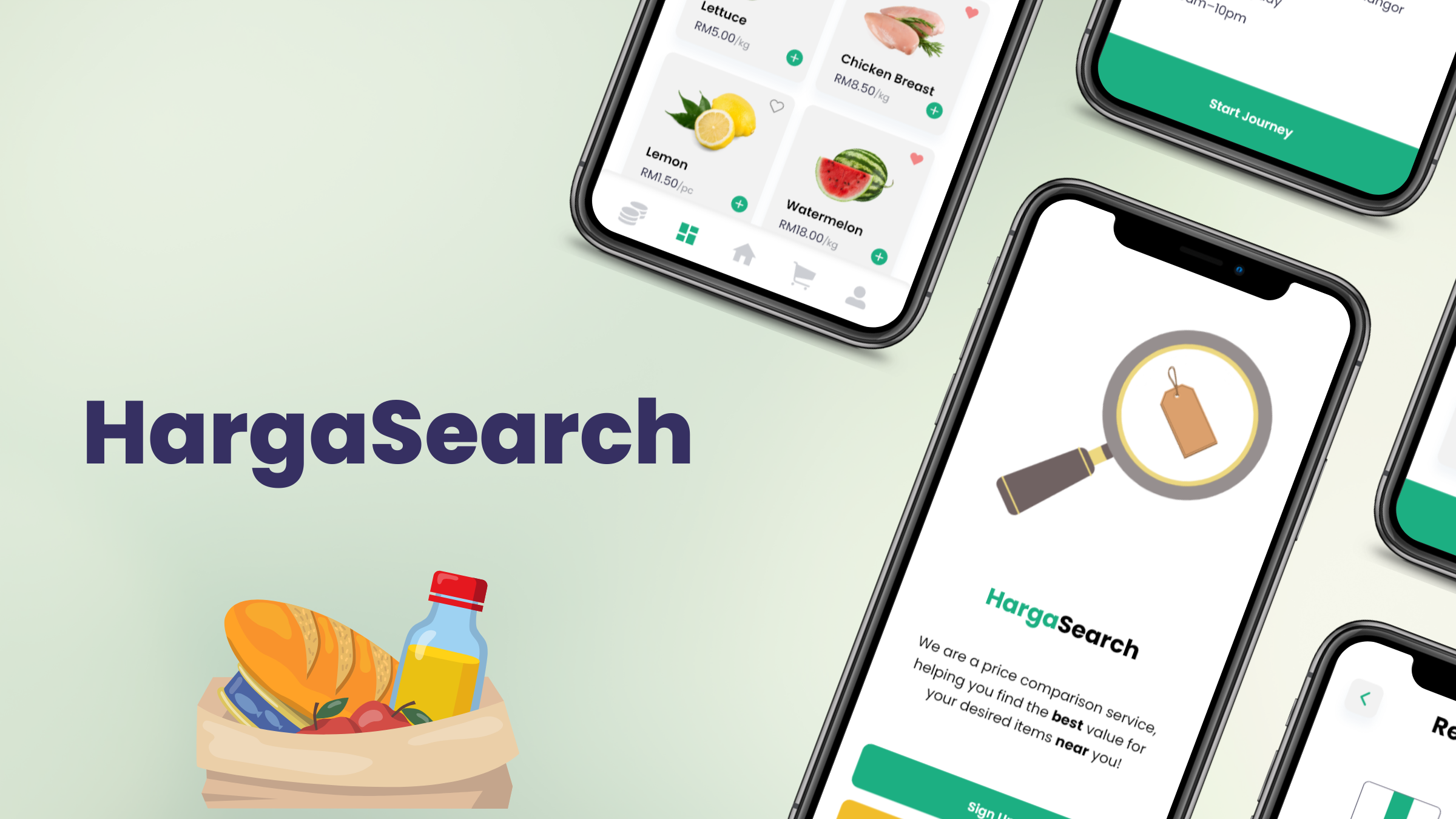 HargaSearch - Price Comparison App branding graphic design logo ui