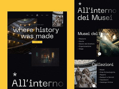 Musei Vaticani Redesign 2023 font minimal museum tickets trend ui ux web web design website